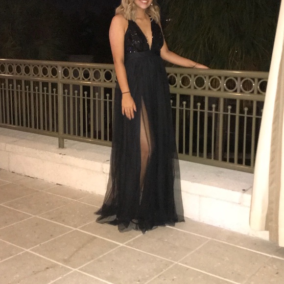 Dresses | Formal Gown Dress Long Black Dress | Poshmark
